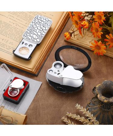3 Pieces Jewelers' Loupe  30X 60X 90X Illuminated Jewelers Eye Loupe Magnifier  Portable Loupe Magnifier with UV Black Light  with 10x Loupe Magnifier for Jewelry Coins Gems Stamps Watches Rocks - Buy Online on SooperMarket.com