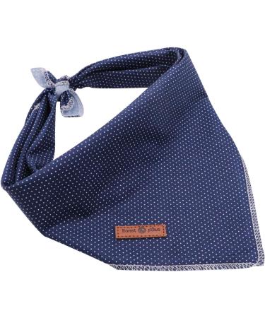 Lionet Paws Dog Bandana Headscarf - Blue Dotted Triangular Scarf for Dogs (Pack of 1) - Stylish Pet Accessory for International Shipping - Buy Online on SooperMarket.com