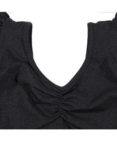 HIPPOSEUS Girls Long & Short Sleeve Leotard for Gymnastics, Dance, Ballet - Black, Size 8-9 Years - Buy Online on SooperMarket.com