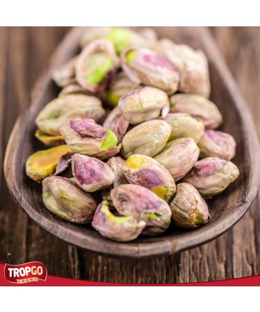 Tropgo Roasted Salted Pistachios Kernel 100g - Nuts in Resealable and Recyclable Tub - Healthy Jumbo Nuts with Fibre Protein and Essential Minerals - Healthy Snacks for All Ages - Buy Online on SooperMarket.com