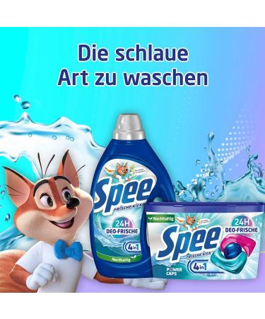 Spee Power Caps Deo-Fresh 4-Pack (72 Washpages) - Long-Lasting Deodorant Freshness for All Temperatures - International Shipping Available - Buy Online on SooperMarket.com