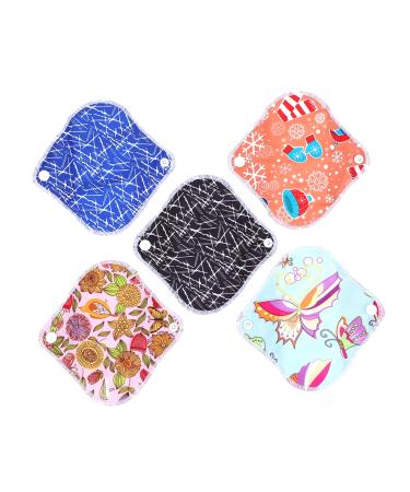Hemoton 5Pcs Washable Napkin Womens Panties Panty for Women Panties for Girls Liners for Women Regular Women Menstrual Cloths Period pad Panty Liner Napkin Pad Organic