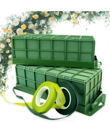 2 Pieces Floral Foam Cage for Arrificial Flower, Flower Holder with Floral Foam for Arch Fresh Flowers Arrangement and Wedding Holiday Decorations
