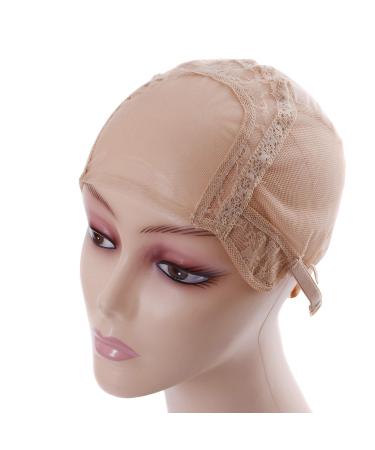4 X 4 U-Part Lace Wig Caps - Adjustable Wig Caps for Wig Making (Blond S 52cm) | High Quality & Comfort - Buy Online on SooperMarket.com