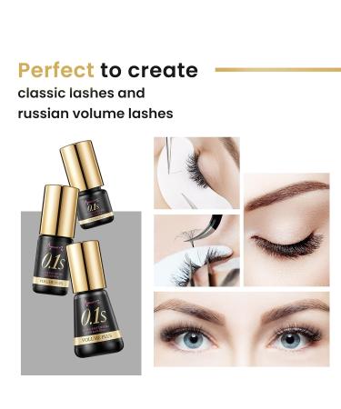Beauty7 Volume Plus 0.1s Fast Drying Retention 8 WEEKS Eyelash Black Glue Eyelash Extension Glue Individual Lash Extensions Professionals Used Only (10ml) - Buy Online on SooperMarket.com