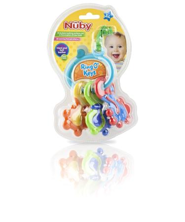 Nuby Ring O' Keys Teether - Soothing and Safe Teething Toy for Babies - Buy Online on SooperMarket.com