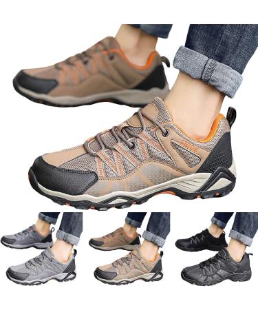 Men's Waterproof Outdoor Fitness Shoes - Non-Slip Elegant Gym Sneakers for Running & Walking - Black 46 EU - Buy Online on SooperMarket.com