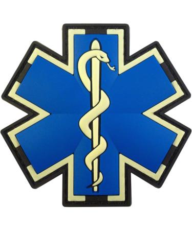 Glow-in-the-Dark EMS EMT Medic Paramedic Morale Patch | Tactical PVC 3D Fastener - Buy Online on SooperMarket.com