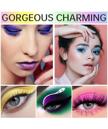 AWCCXMYM Pink Glitter Eyeshadow - Highly Pigmented Cream Palette for Face & Body - Colorful Matte & Shiny Pearl Finish - Buy Online on SooperMarket.com