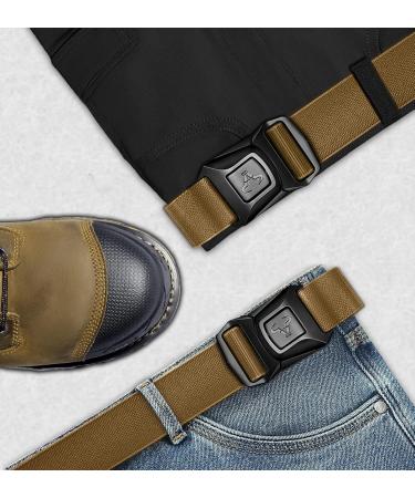 Bulliant Tactical Belt Quick Lock - Military Hike Work Belt 3.8cm Heavy Seat Belt Schnalle Bronze 3386 Adjustable 135cm (42-46) - Buy Online on SooperMarket.com
