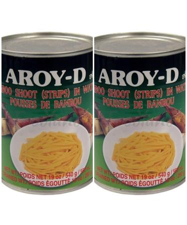 Aroy-D Bamboo Shoot (Strips) in Water, 540g, 2 Pack
