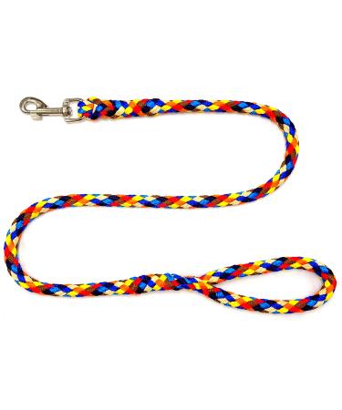 Dog leash large dogs jumbo with hand loop up to 80 kg / guide leash / practice line / training line very stable 17 colors (2m navajo (8 colors)) 2m navajo (8 colors)