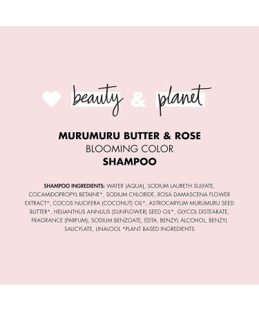 Love Beauty and Planet Blooming Color Shampoo 13.5 oz | Vegan Sulfate-Free Paraben-Free for Color-Treated Hair | Murumuru Butter & Rose - Buy Online on SooperMarket.com