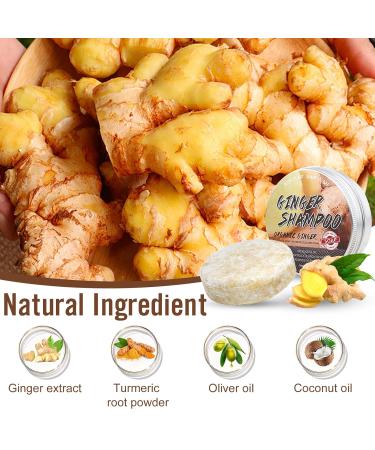 Ginger Hair Growth Shampoo Bar & Conditioner Set | Natural Anti Hair Loss PH Balanced Silicone-Free | Boost Hair Regrowth - Buy Online on SooperMarket.com