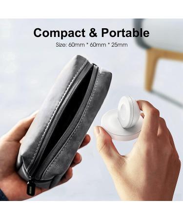 ZAPOGO Portable Magnetic Apple Watch Charger Stand - Wireless Fast Charging Dock with Nightstand Mode for Apple Watch Series 8/7/SE/6/5/4/3/2 - White - Buy Online on SooperMarket.com