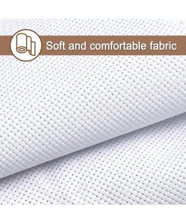 Anjmd 59x39 Inch 11 Count Aida Cloth White, DIY Cross Stitch Fabric for Home Embroidery - Buy Online on SooperMarket.com