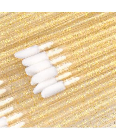 G2PLUS 200 PCS Disposable Lip Gloss Brushes - Crystal Gold Lip Applicator Wands for Makeup Application - Buy Online on SooperMarket.com
