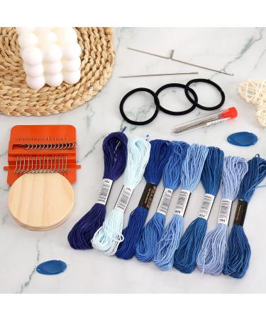Darning Mini Loom Machine - Upgrade 14 Hooks Speedweve Style Weave Tool for Beginners - Wooden Household Mending Loom for Repairing Clothes and DIY Weaving Arts - Buy Online on SooperMarket.com