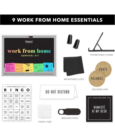 Pinch Provisions Work from Home Survival Kit 9 Essentials for Productivity | Compact Multi-Functional Metal Kit | International Shipping Available - Buy Online on SooperMarket.com