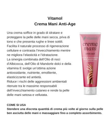  Vitamol Anti-Age Hand Cream 100ml | Best Moisturizer for Dry & Wrinkled Skin - Shop Internationally  - Buy Online on SooperMarket.com