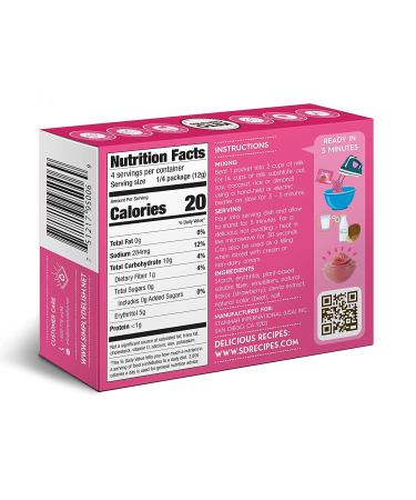 Natural Simply Delish Instant Strawberry Pudding - 1.7 oz | Healthy Dessert - Buy Online on SooperMarket.com