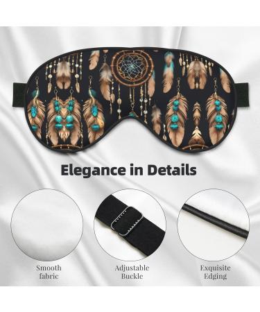SSIMOO Adjustable Feather Sleep Mask - Breathable & Fashionable Eye Mask for Comfortable Sleep - International Shipping Available - Buy Online on SooperMarket.com