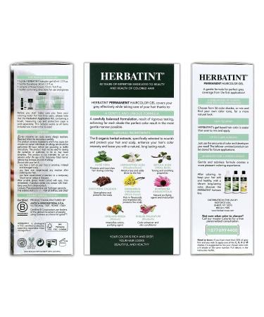 Herbatint 6D Dark Golden Blonde Haircolor Gel - Alcohol-Free, Vegan Formula - 100% Grey Coverage - 4.56 oz - Buy Online on SooperMarket.com