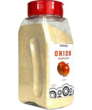 Dubble O Brand Granulated Onion 10 oz - Non GMO, Kosher, Halal, Gluten Free - Buy Online on SooperMarket.com
