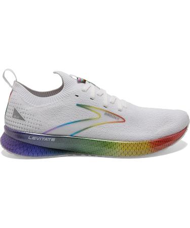 Brooks Levitate StealthFit 5 Men's Neutral Running Shoe - White/Oyster/Multi, Size 10.5 - Buy Online on SooperMarket.com