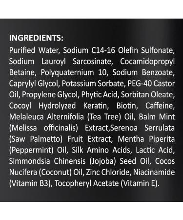 Biotin 2-in-1 Hair Thickening Shampoo & Conditioner | Saw Palmetto Keratin Caffeine & Vitamin E | For Men & Women | 16 fl oz - Best for Hair Growth - Buy Online on SooperMarket.com