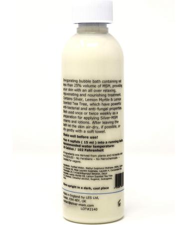 Buy Silver-MSM Lemon Myrtle Bubble Bath 200 ml - Luxurious International Shipping | Soothing & Refreshing Self-Care - Buy Online on SooperMarket.com