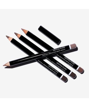 Alima Pure Natural Definition Brow Pencil with Jojoba Oil - Brunette | Mineral Eyebrow Makeup .04 oz - Buy Online on SooperMarket.com