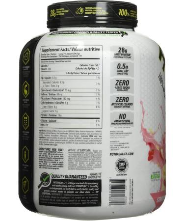 Nutrabolics Hydropure 100% Hydrolyzed Whey Protein Powder Strawberry Cream 4.5 Pound Strawberry Cream 2.01 kg (Pack of 1) - Buy Online on SooperMarket.com