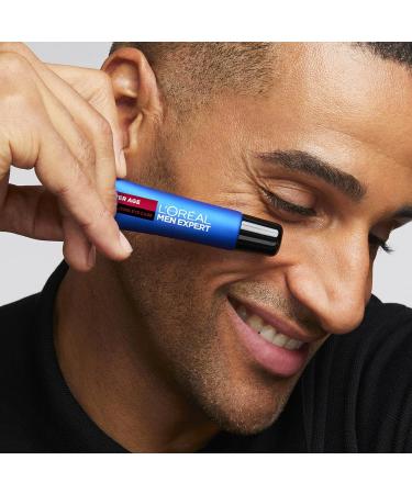L'Or al Men Expert Hyaluronic Acid Eye Cream 15ml - Anti-Ageing Solution for Dry & Dull Skin - Buy Online on SooperMarket.com