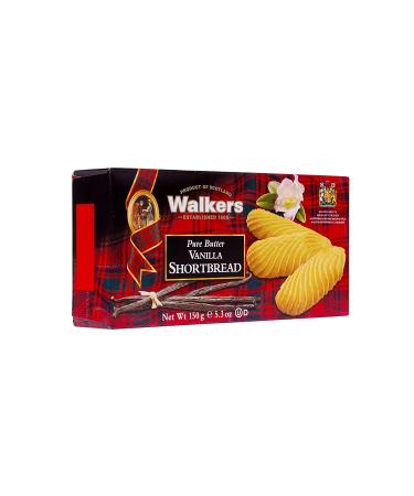Walkers Shortbread Vanilla Cookies 5.3oz Box - Pack of 4 | Delicious Vanilla Flavor - Buy Online on SooperMarket.com