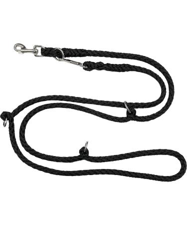 Adjustable Dog Linen for Large Dogs Up to 80kg - 2.40m to 5m in 17 Colors - Durable and Stable Practice Line (2.80m 4-Fold Black) - Buy Online on SooperMarket.com