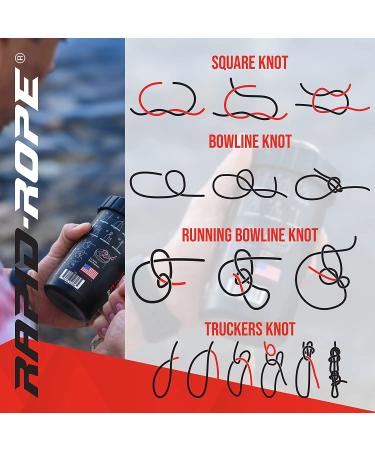 Rapid Rope Canister (Orange) - 120ft 1100lb Tested Nylon Paracord for Hiking, Camping, Survival & Climbing - All Purpose Outdoor Rope - Buy Online on SooperMarket.com