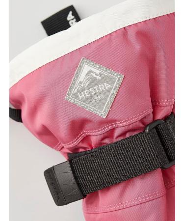 Hestra Gauntlet CZone Junior Mitt (Youth 4-13yrs) | Waterproof Insulated Kids Snow Mittens - Fuchsia/Ivory - Buy Online on SooperMarket.com