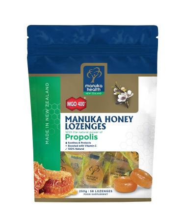 Manuka Health MGO400 Plus Manuka Honey Lozenges with Propolis 250 g