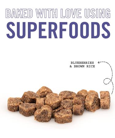 Three Dog Bakery Soft and Chewy Super Rewards Blueberry Cobbler Dog Treats 8oz - Superfood Infused | Single Pack - Buy Online on SooperMarket.com