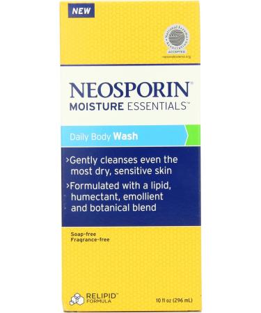 Neosporin Essentials Moisture Body Wash - Soap Free Fragrance Free 10oz | International Shipping Available - Buy Online on SooperMarket.com