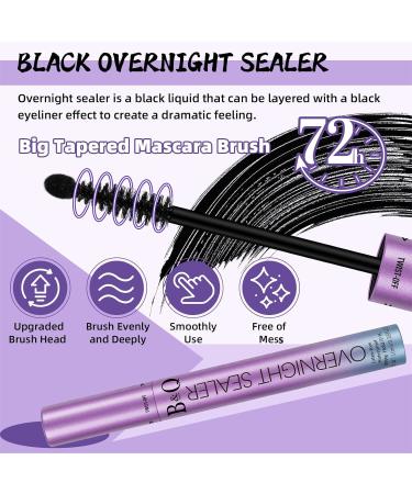 Lash Seal 10ml - Waterproof Overnighter Lash Sealer for Cluster & Eyelash Extensions | Long Lasting Bond & Lock - Black Seal - Buy Online on SooperMarket.com