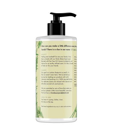 Love Beauty & Planet Daily Detox Hand Soap - Tea Tree Oil & Vetiver 13.5 oz - Buy Online on SooperMarket.com