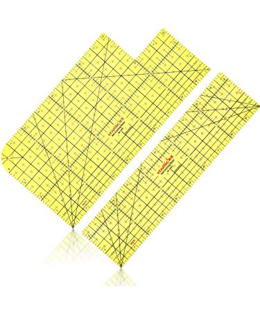 2 Pieces 2021 New Inches Hot Hem Sewing Ruler Hot Iron Ruler Hot Hemmer Pressing Tool Heat Resistant Ruler Sewing DIY Tools Measuring Quilting Press Handmade for Electric Iron Home Clothing Making()