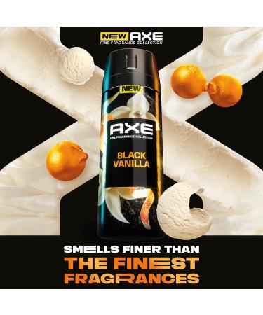 Shop Axe Fine Fragrance Collection - Black Vanilla & Sandalwood Body Spray | 72H Odor Protection | Aluminum-Free | 3 Count - Buy Online on SooperMarket.com
