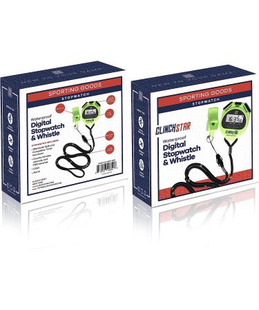 Digital Stopwatch Sports Timer & Whistle Set for Marathon Running | Ideal for Coaches & Referees - Buy Online on SooperMarket.com