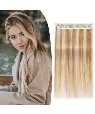 Hair Extensions Clip in Blonde 18 Inches One Piece Clip in Hair Extensions Real Human Hair