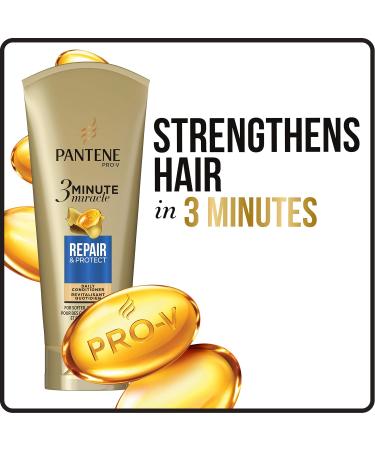 Pantene Pro-V Repair and Protect 3 Minute Miracle Conditioner for Damaged Hair - Triple Pack 6 fl oz - Buy Online on SooperMarket.com