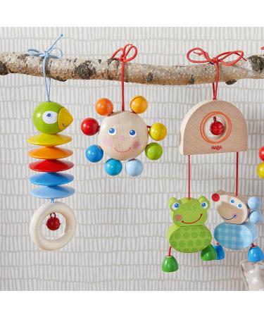 HABA 305230 Han Parrot Figure | Baby Toys for Seats Cots & Strollers | Wooden Toys with Bells for 6+ Months - Buy Online on SooperMarket.com