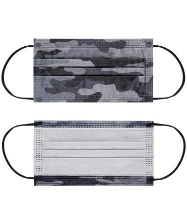 NU R Camouflage 3 Ply Disposable Face Mask with Filter Layer and Elastic Earloop - 10pcs, CAMO-025 - Buy Online on SooperMarket.com